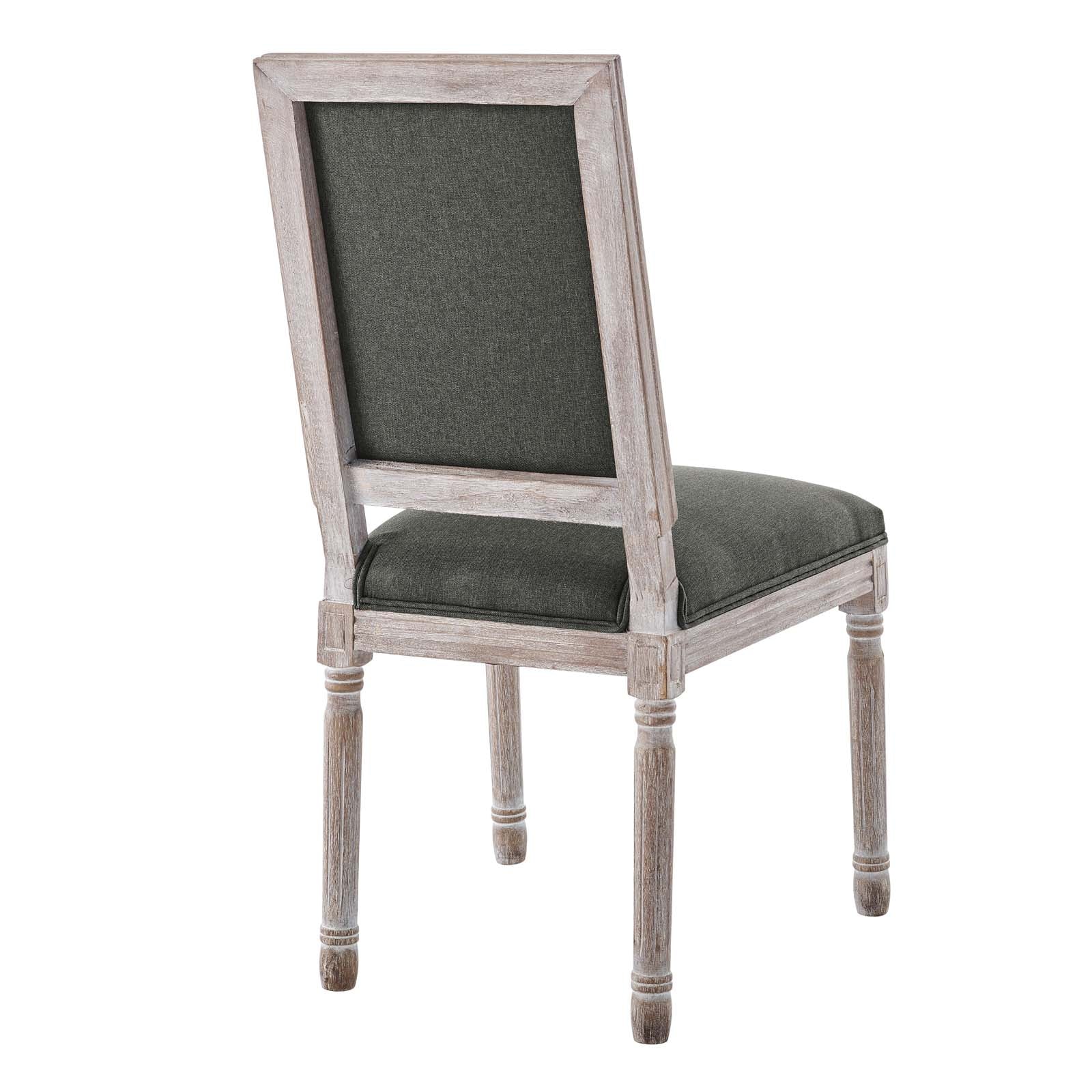 Modway Court French Vintage Upholstered Fabric Dining Side Chair | Dining Chairs | 