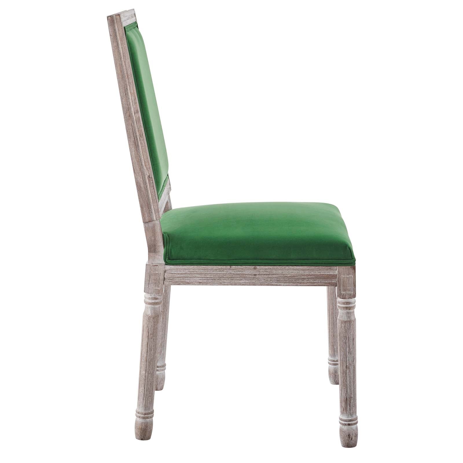 Modway Court French Vintage Performance Velvet Dining Side Chair | Dining Chairs | 