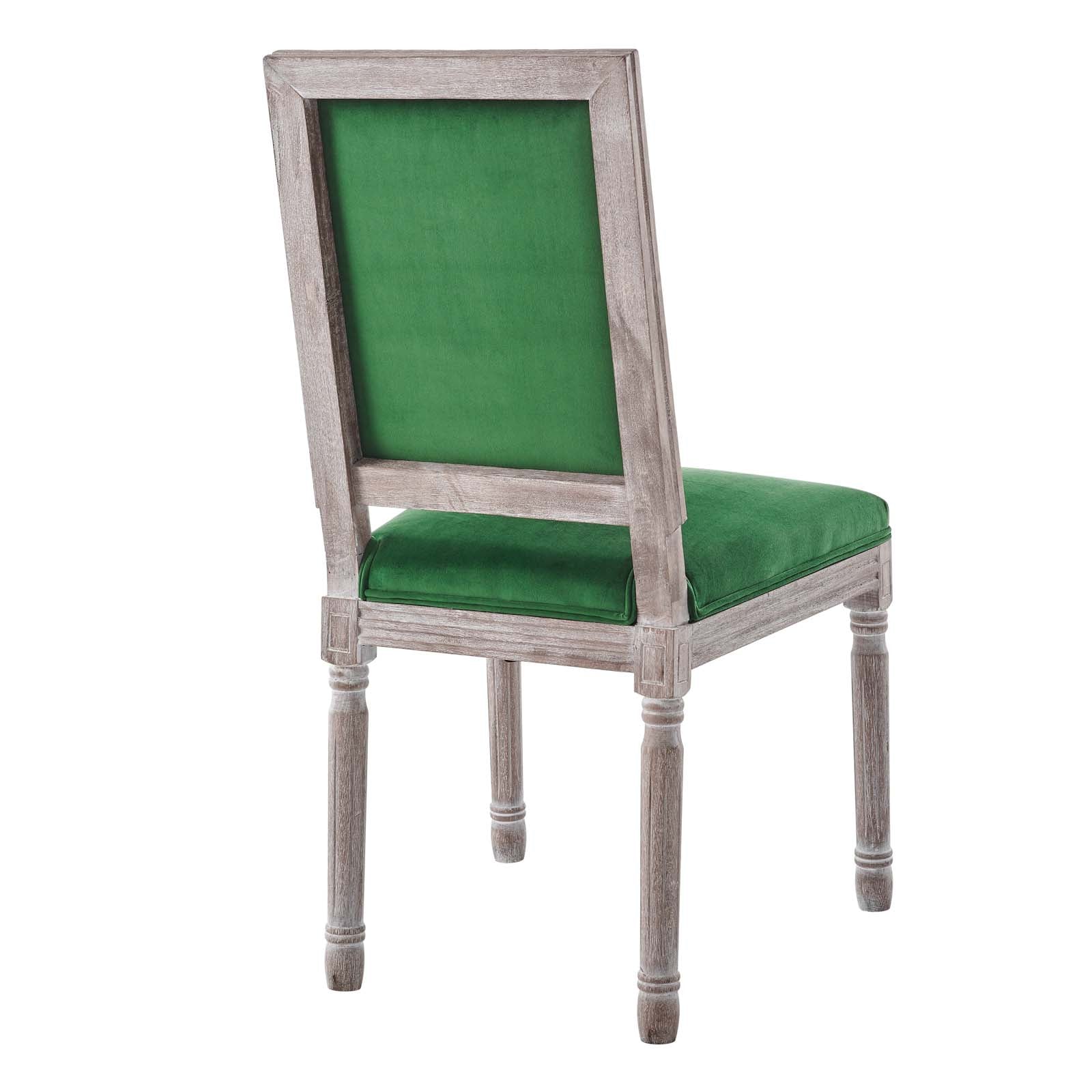 Modway Court French Vintage Performance Velvet Dining Side Chair | Dining Chairs | 