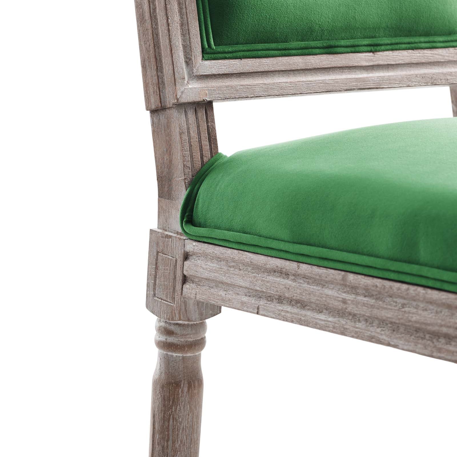 Modway Court French Vintage Performance Velvet Dining Side Chair | Dining Chairs | 