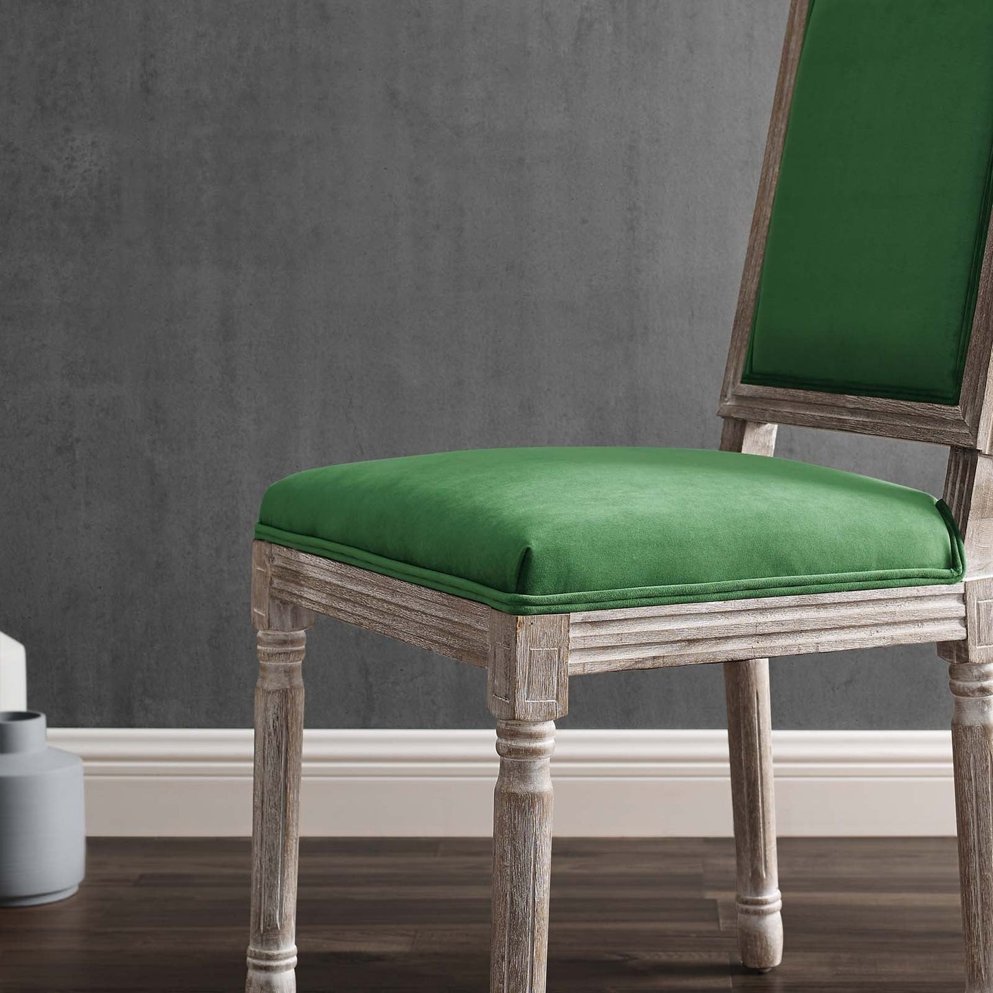Modway Court French Vintage Performance Velvet Dining Side Chair | Dining Chairs | 