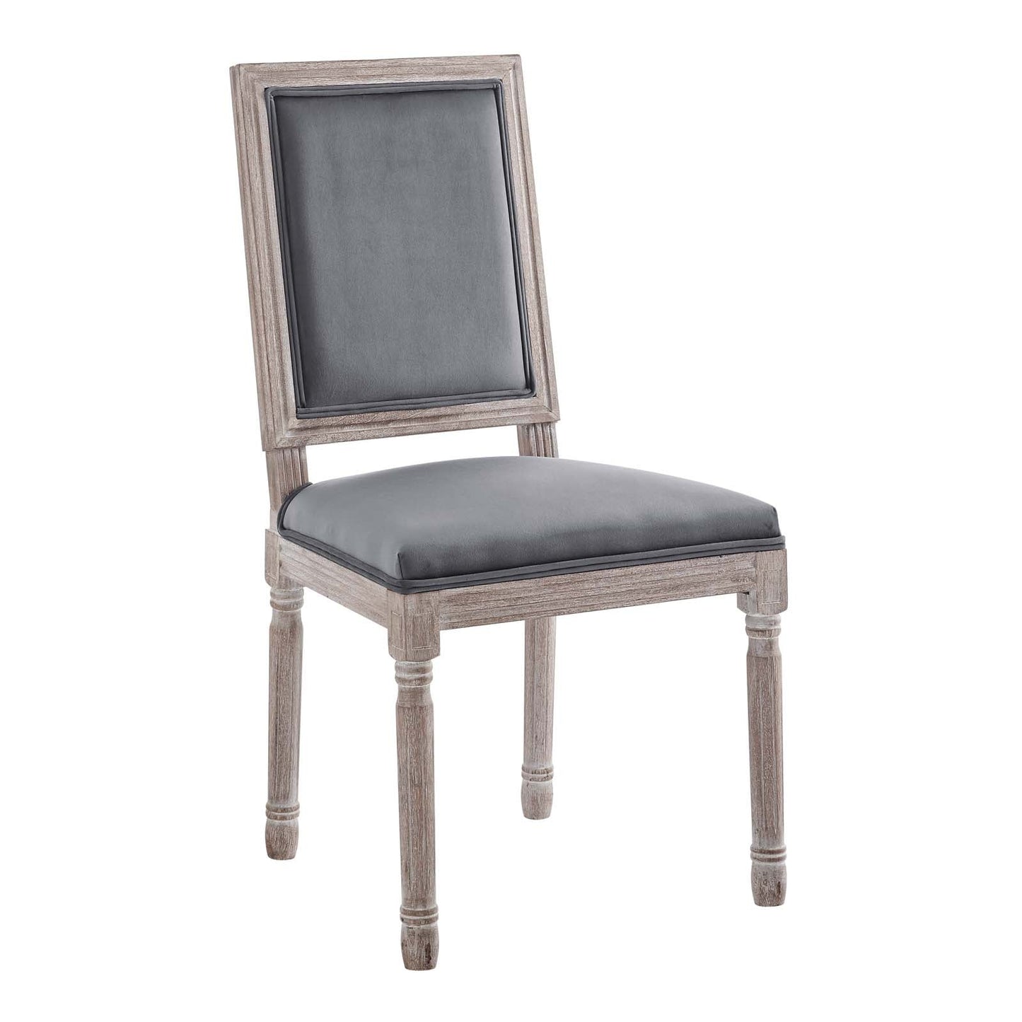 Modway Court French Vintage Performance Velvet Dining Side Chair | Dining Chairs | 