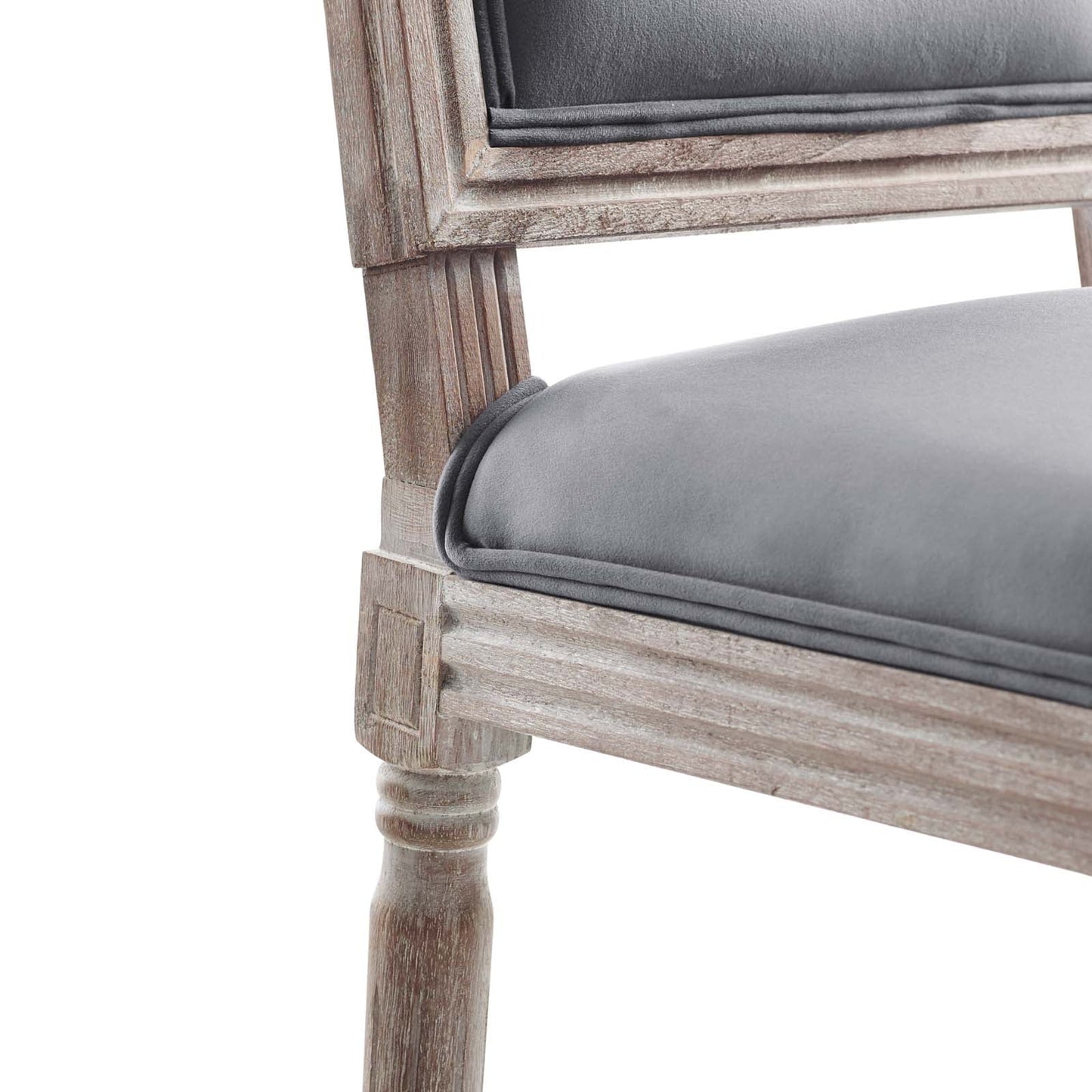 Modway Court French Vintage Performance Velvet Dining Side Chair | Dining Chairs | 