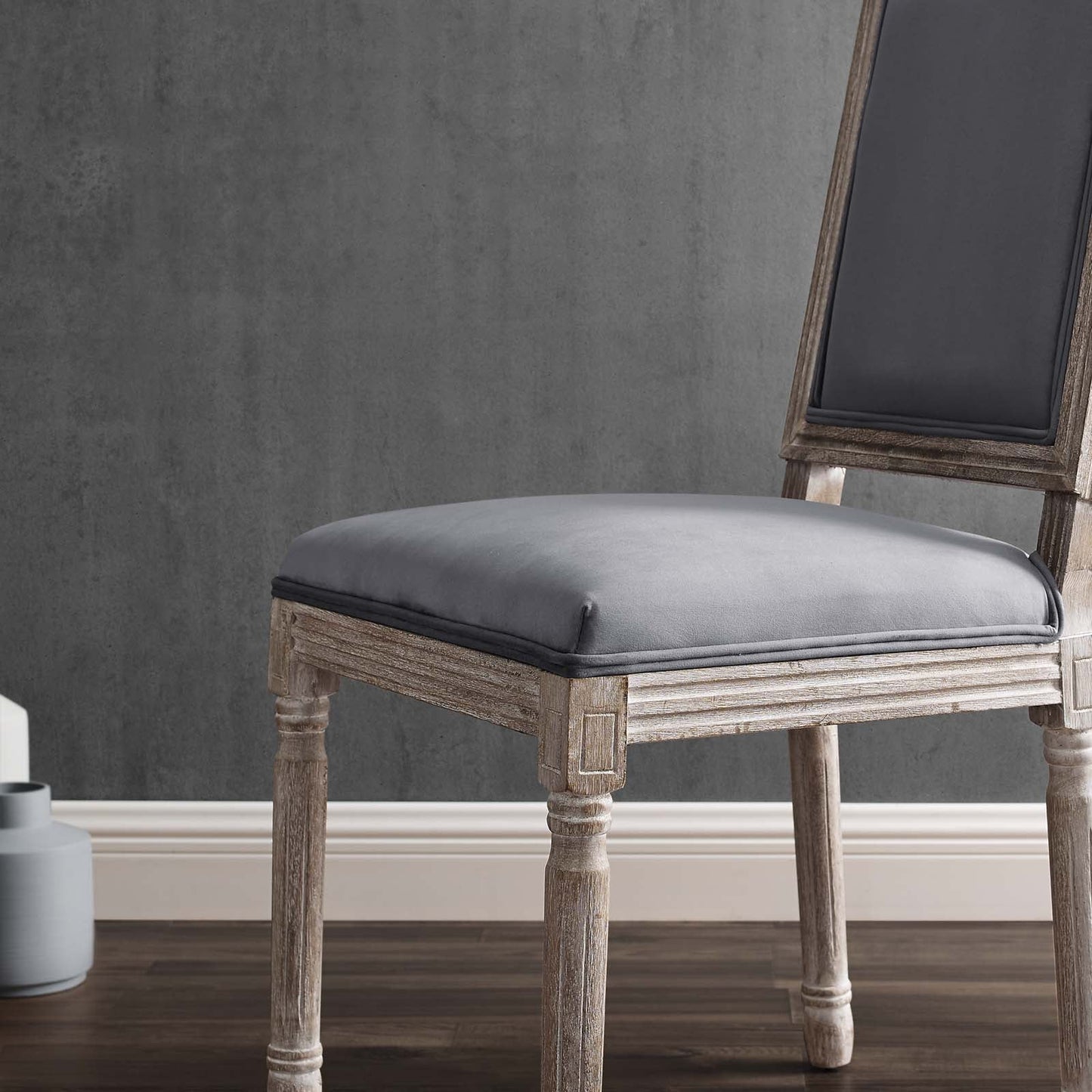 Modway Court French Vintage Performance Velvet Dining Side Chair | Dining Chairs | 