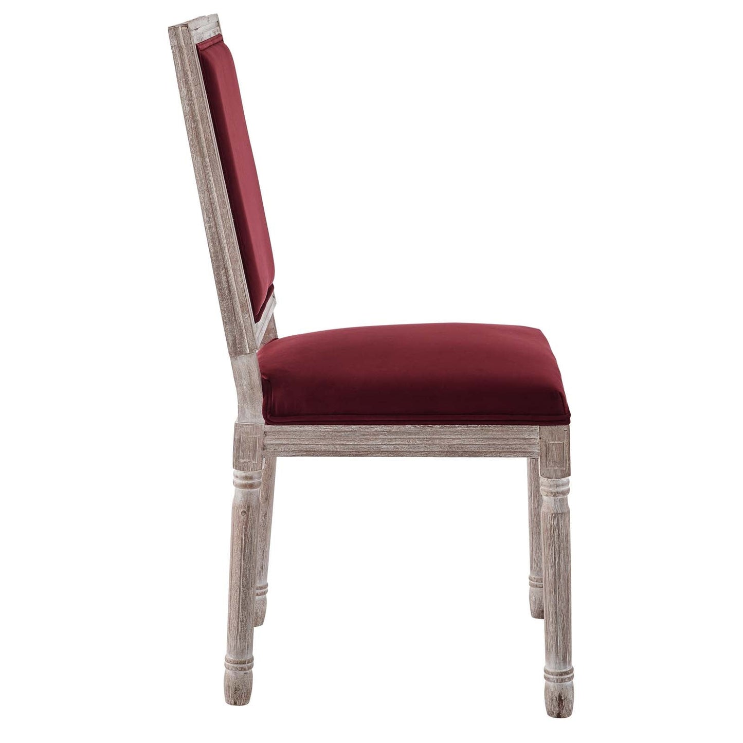 Modway Court French Vintage Performance Velvet Dining Side Chair | Dining Chairs | 