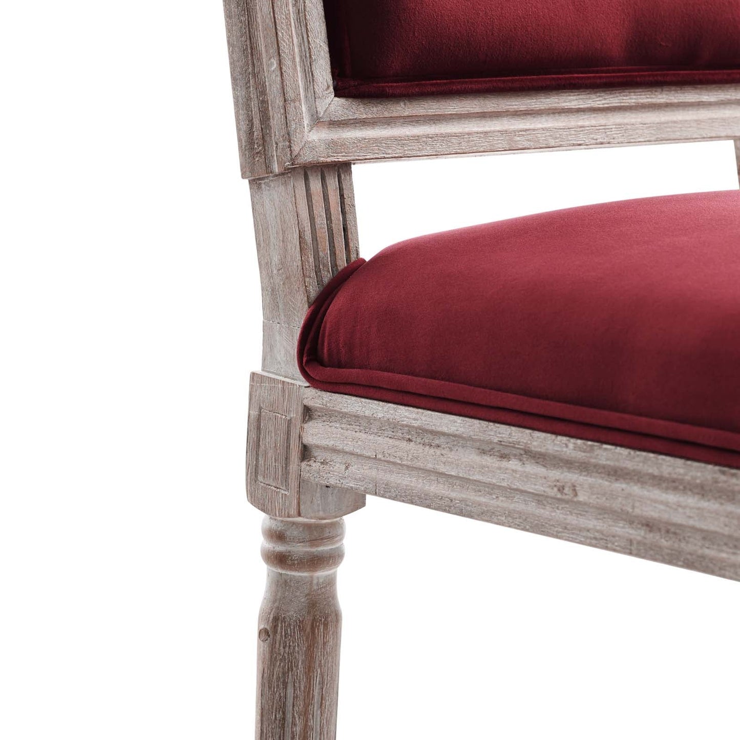 Modway Court French Vintage Performance Velvet Dining Side Chair | Dining Chairs | 