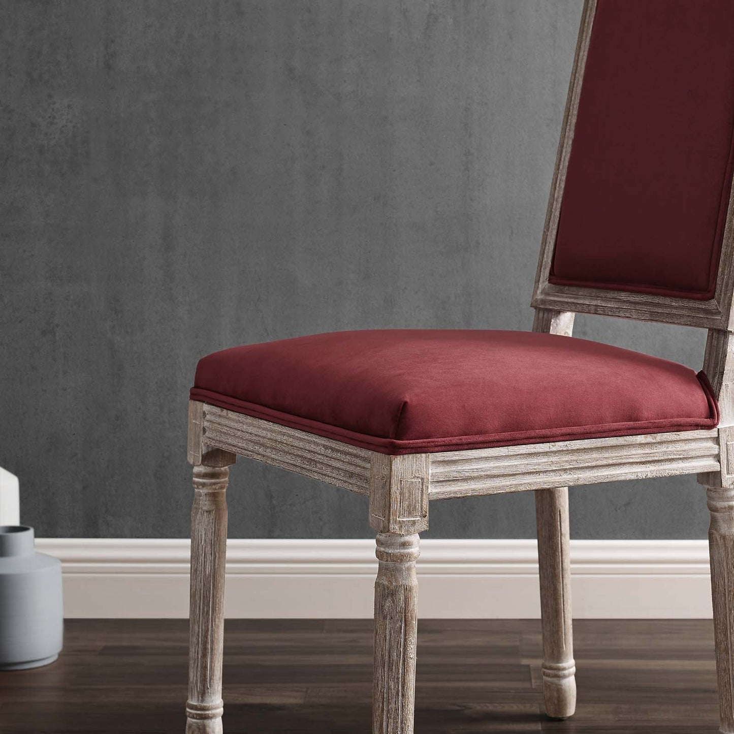 Modway Court French Vintage Performance Velvet Dining Side Chair | Dining Chairs | 