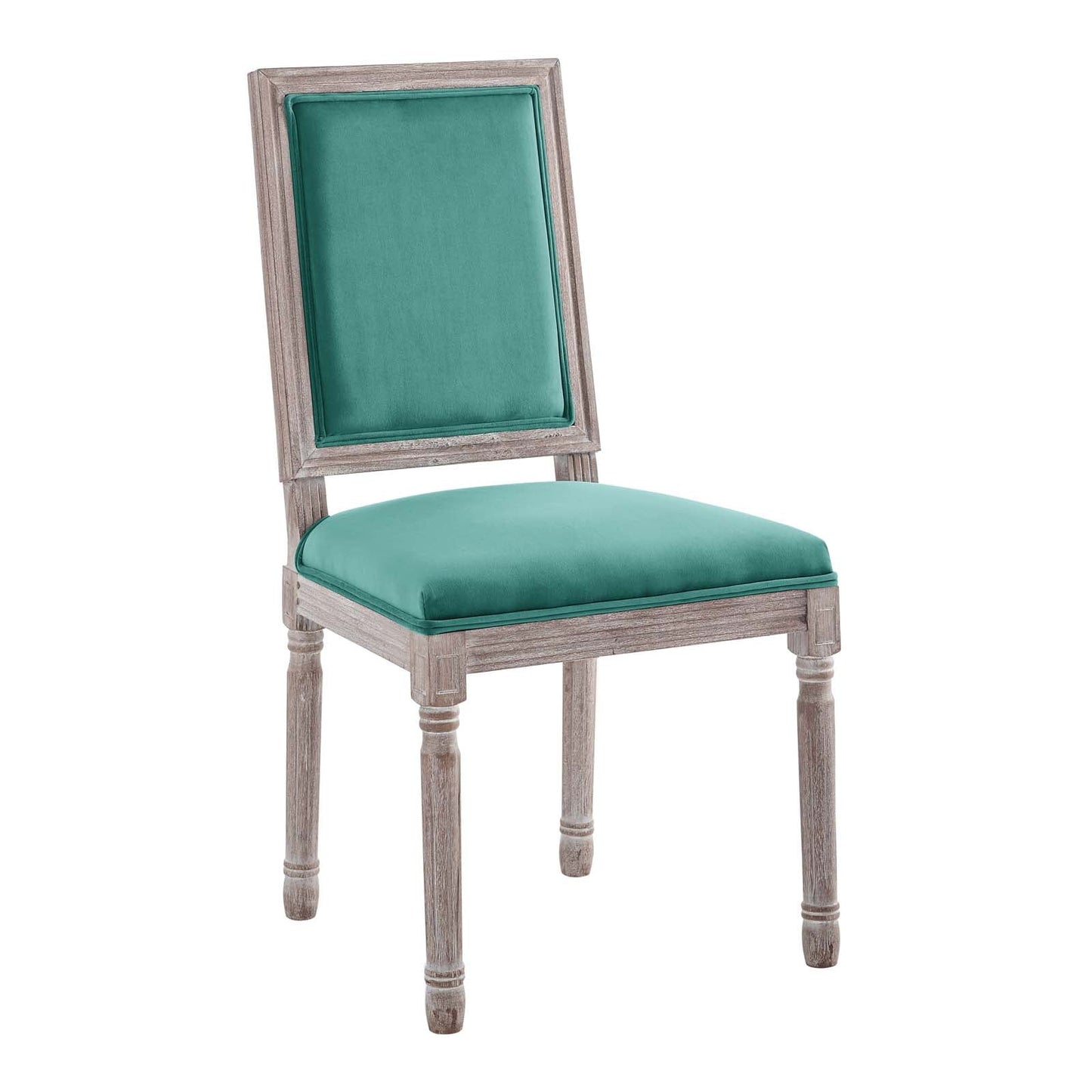 Modway Court French Vintage Performance Velvet Dining Side Chair | Dining Chairs | 