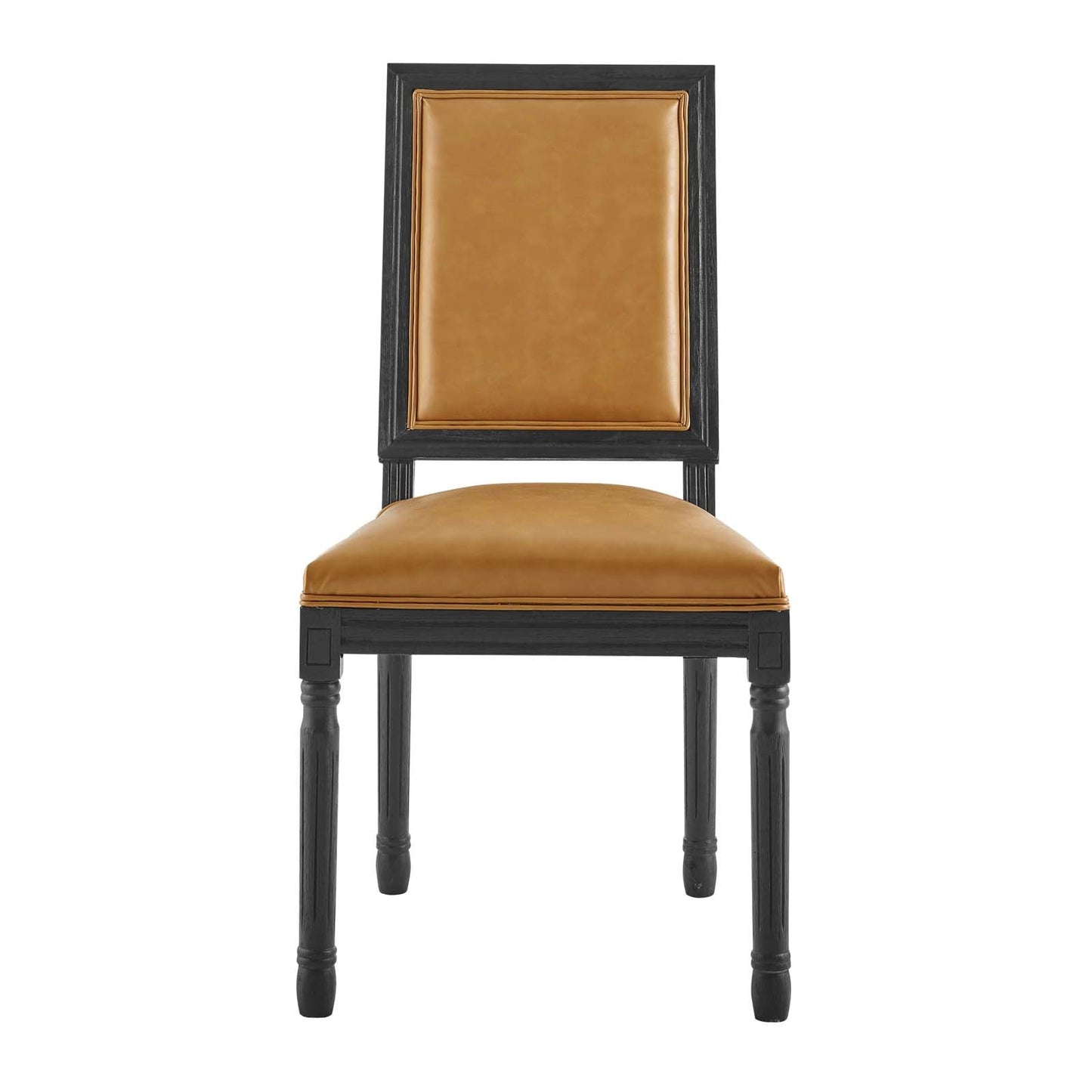 Modway Court French Vintage Vegan Leather Dining Side Chair | Dining Chairs | 
