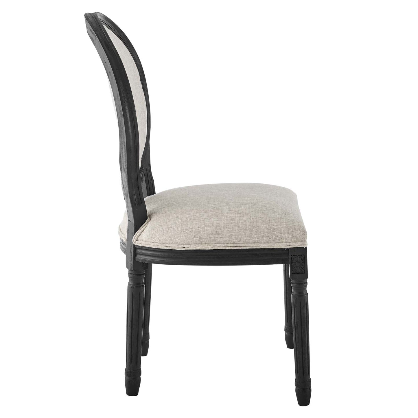 Modway Emanate Vintage French Upholstered Fabric Dining Side Chair | Dining Chairs | 