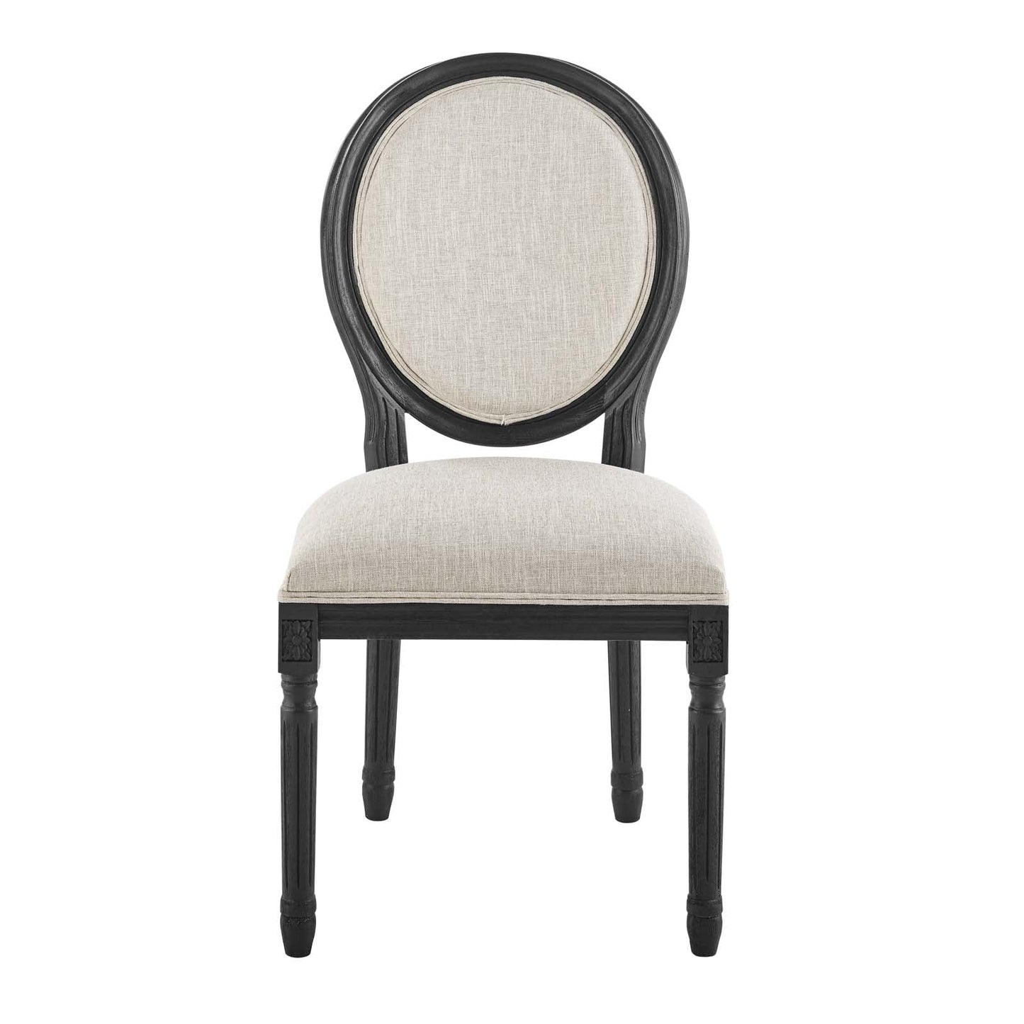 Modway Emanate Vintage French Upholstered Fabric Dining Side Chair | Dining Chairs | 