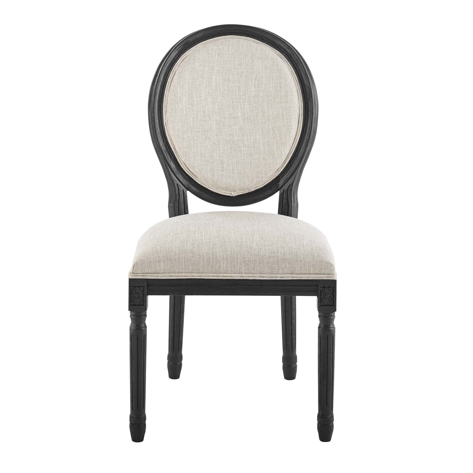 Modway Emanate Vintage French Upholstered Fabric Dining Side Chair | Dining Chairs | 