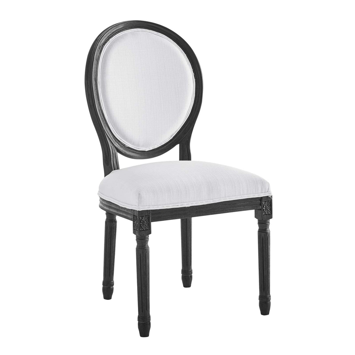 Modway Emanate Vintage French Upholstered Fabric Dining Side Chair | Dining Chairs | 
