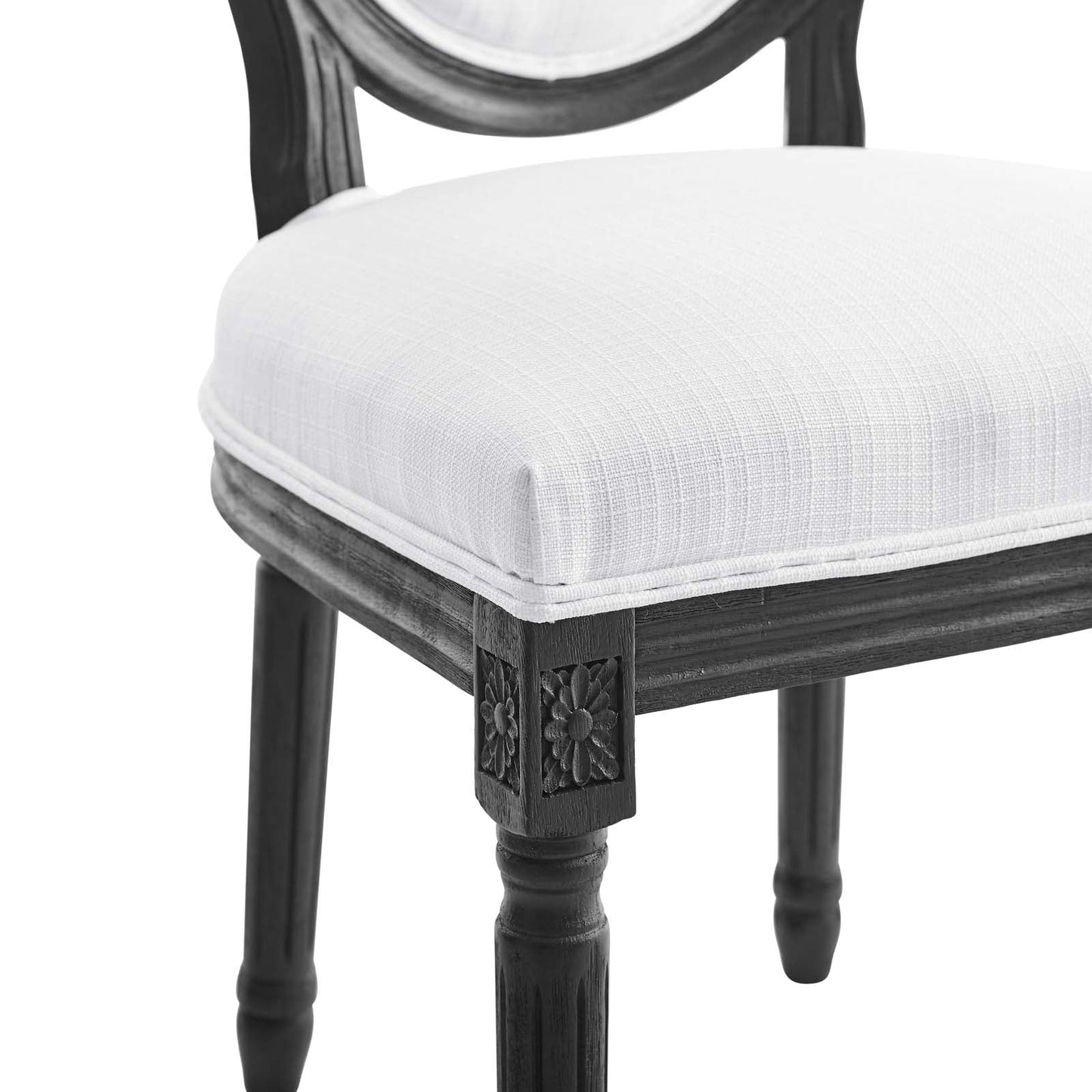 Modway Emanate Vintage French Upholstered Fabric Dining Side Chair | Dining Chairs | 