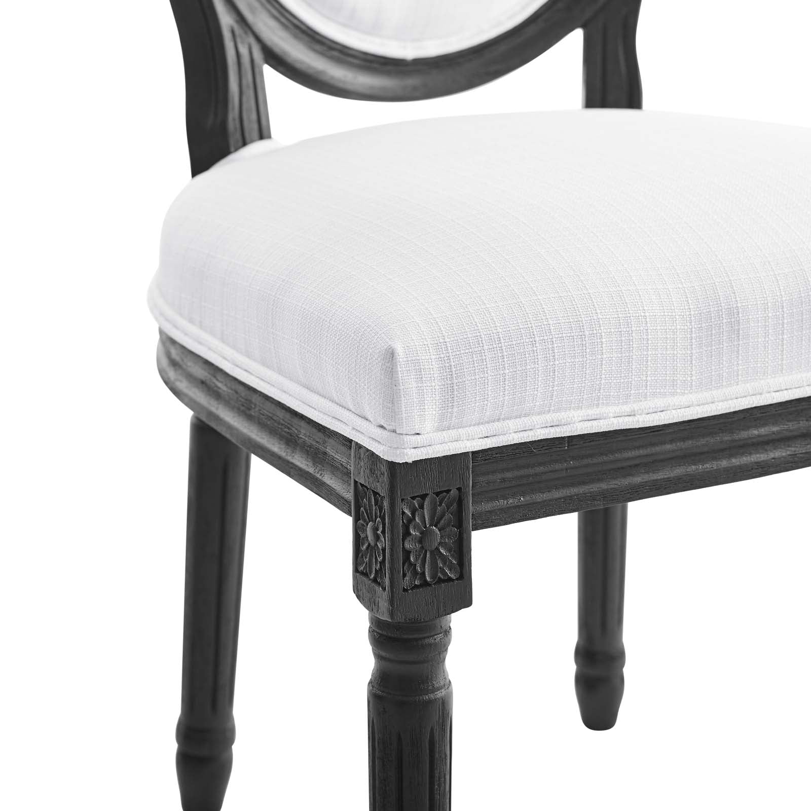 Modway Emanate Vintage French Upholstered Fabric Dining Side Chair | Dining Chairs | 