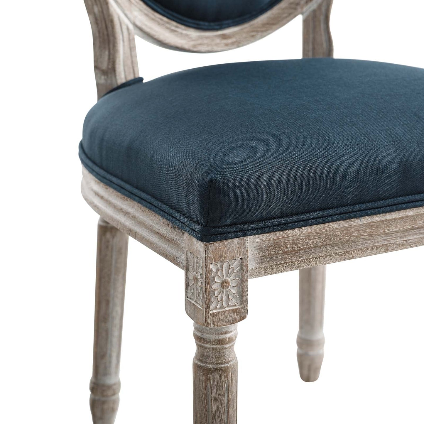 Modway Emanate Vintage French Upholstered Fabric Dining Side Chair | Dining Chairs | 