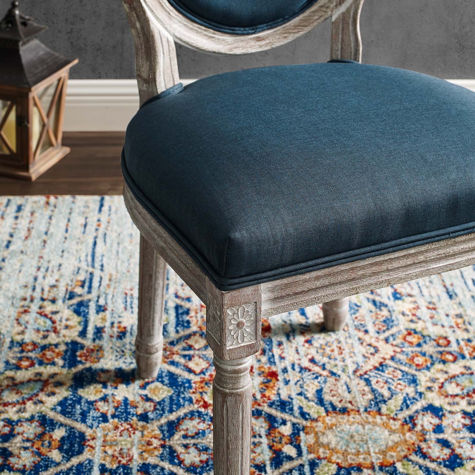 Modway Emanate Vintage French Upholstered Fabric Dining Side Chair | Dining Chairs | 