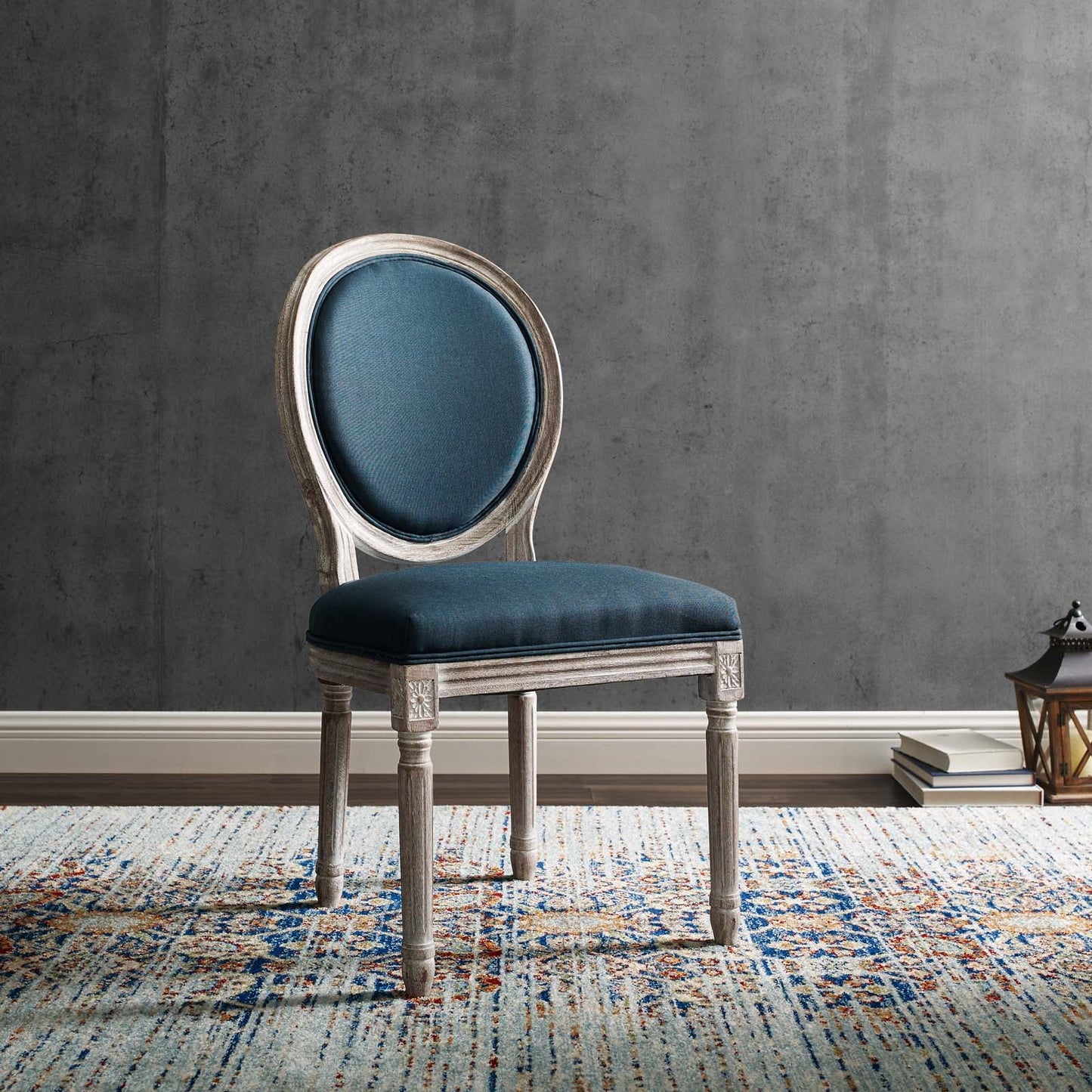 Modway Emanate Vintage French Upholstered Fabric Dining Side Chair | Dining Chairs | 