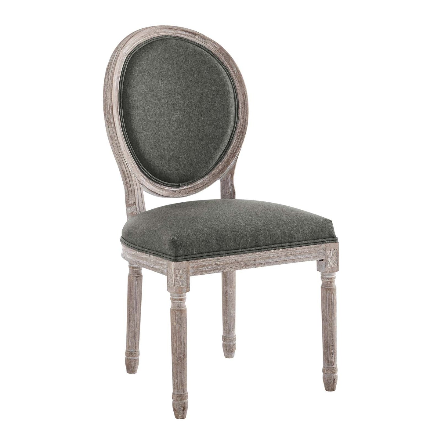 Modway Emanate Vintage French Upholstered Fabric Dining Side Chair | Dining Chairs | 