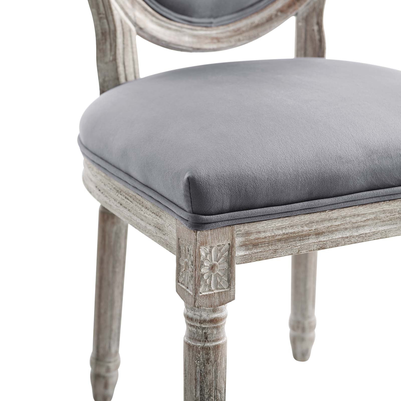 Modway Emanate Vintage French Performance Velvet Dining Side Chair | Dining Chairs | 