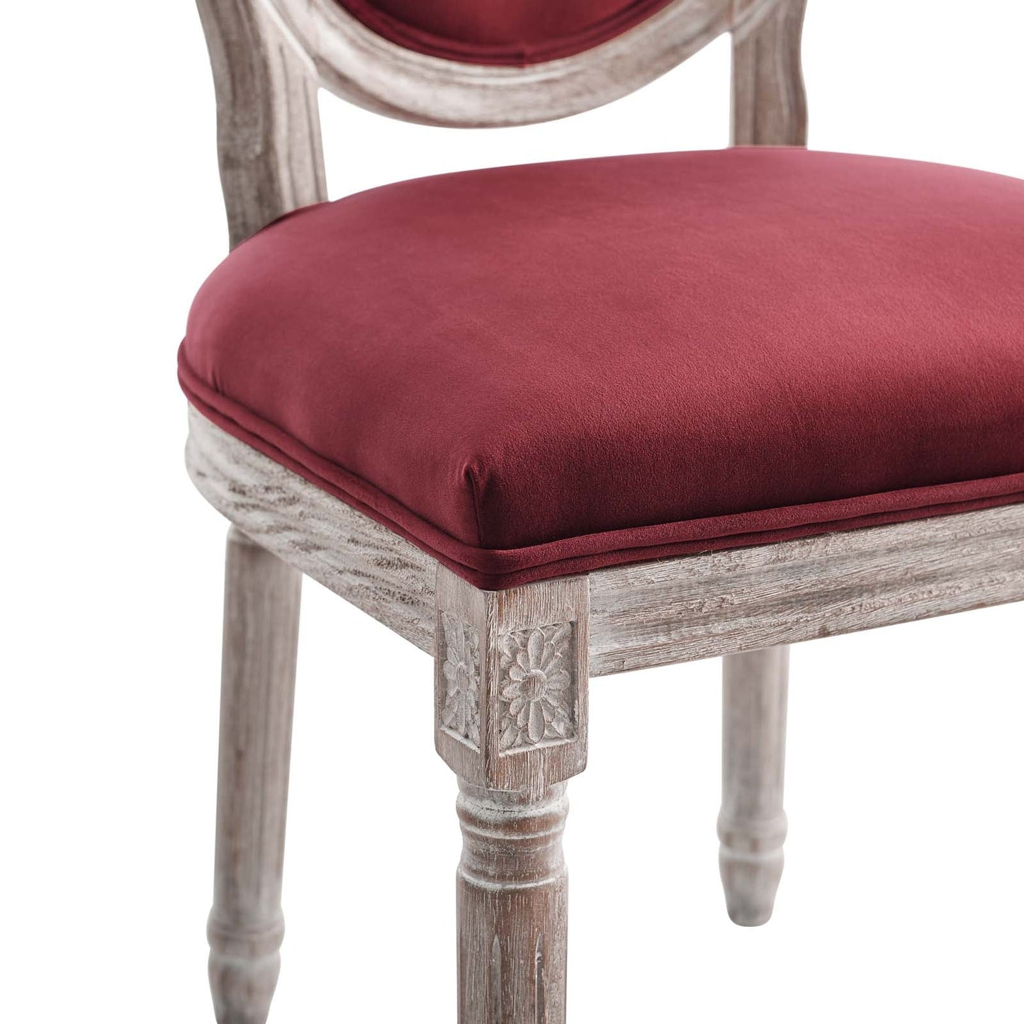 Modway Emanate Vintage French Performance Velvet Dining Side Chair | Dining Chairs | 
