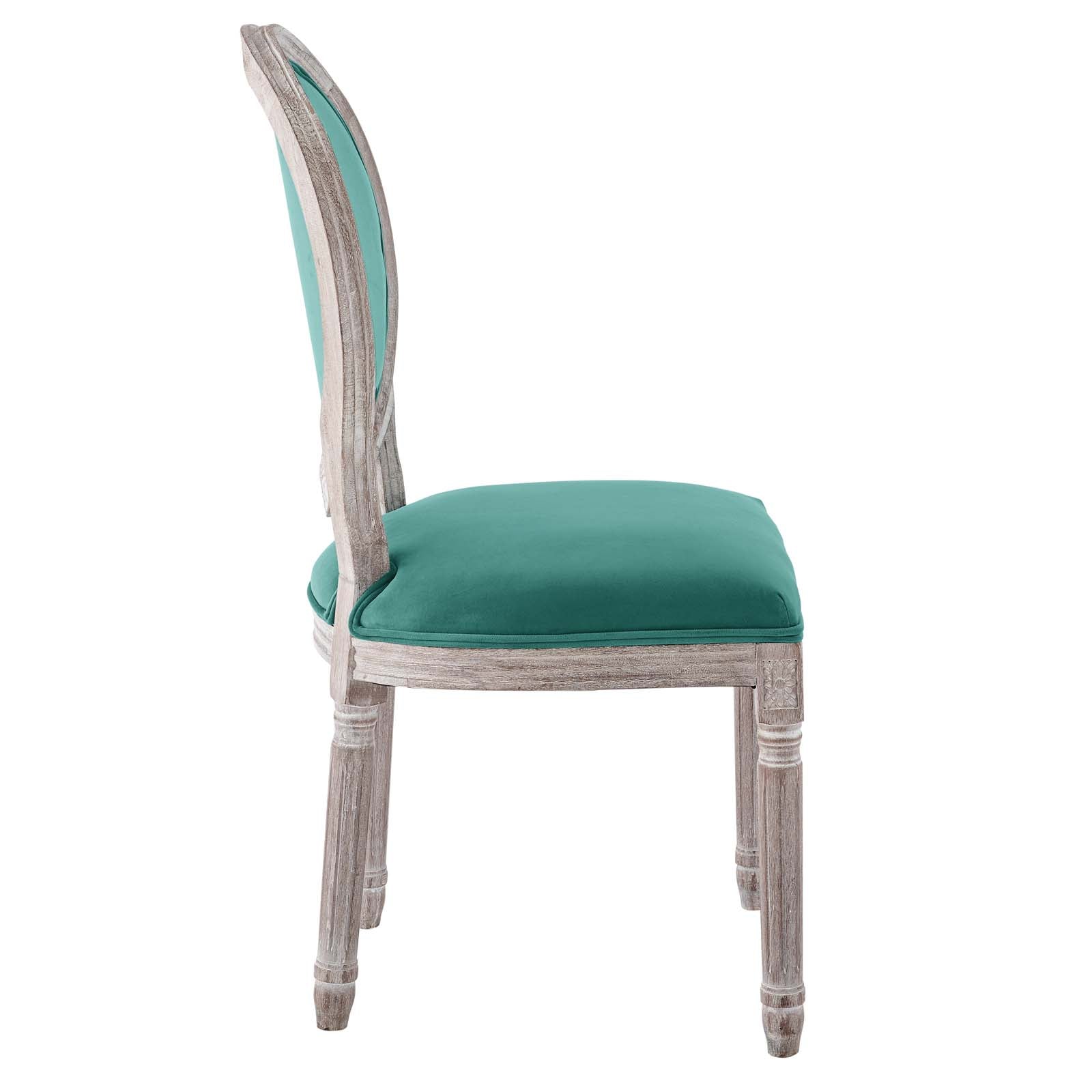 Modway Emanate Vintage French Performance Velvet Dining Side Chair | Dining Chairs | 