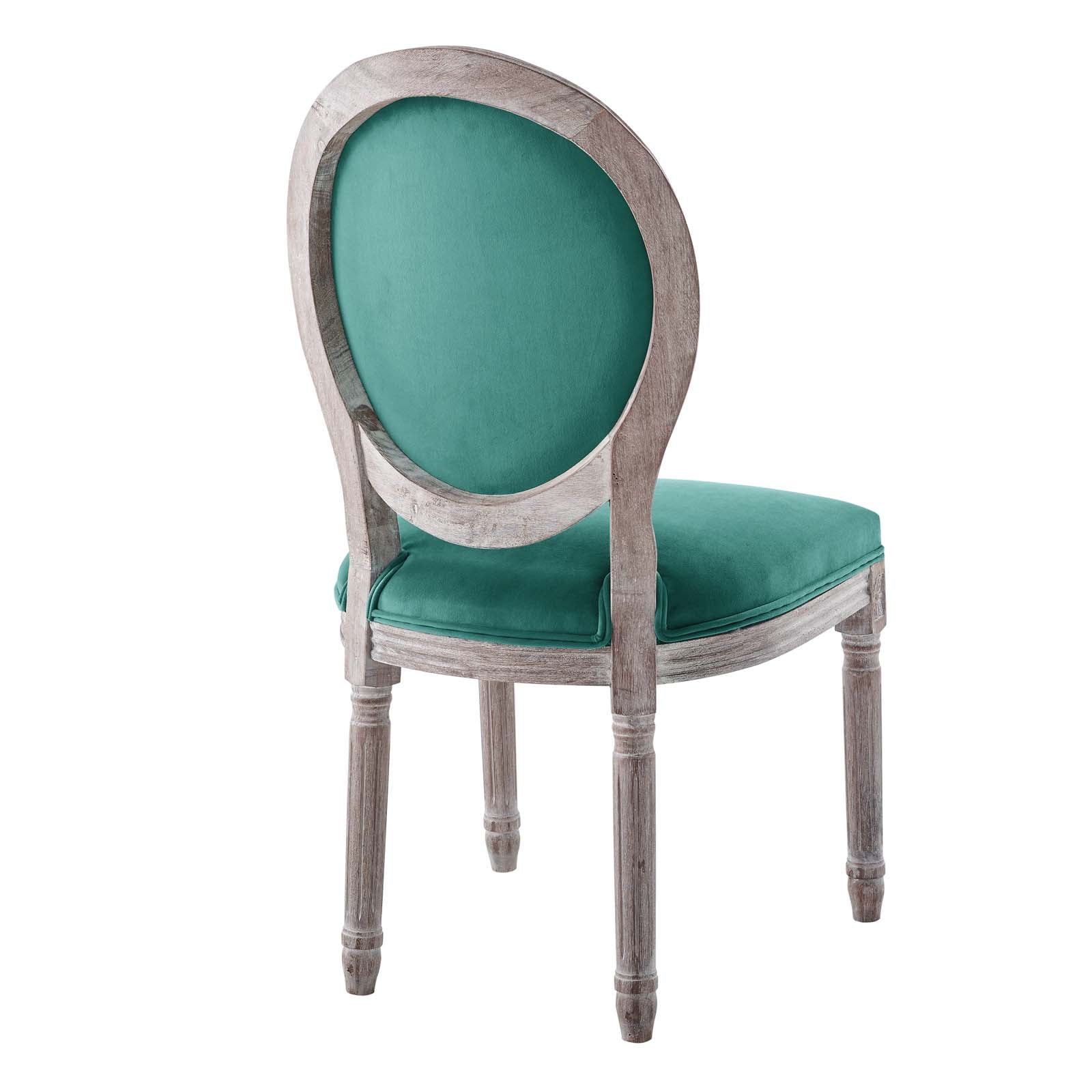 Modway Emanate Vintage French Performance Velvet Dining Side Chair | Dining Chairs | 