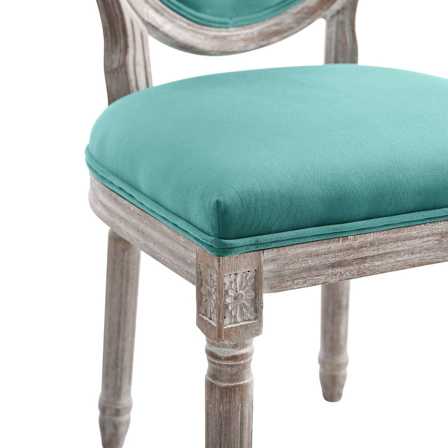 Modway Emanate Vintage French Performance Velvet Dining Side Chair | Dining Chairs | 