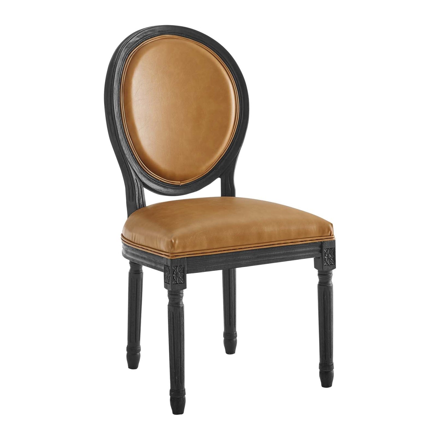 Modway Emanate Vintage French Vegan Leather Dining Side Chair | Dining Chairs | 