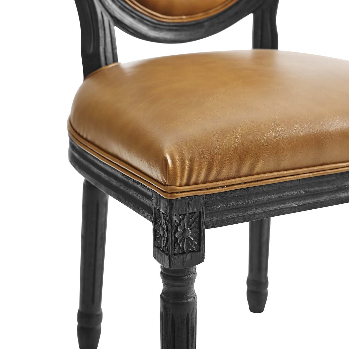Modway Emanate Vintage French Vegan Leather Dining Side Chair | Dining Chairs | 