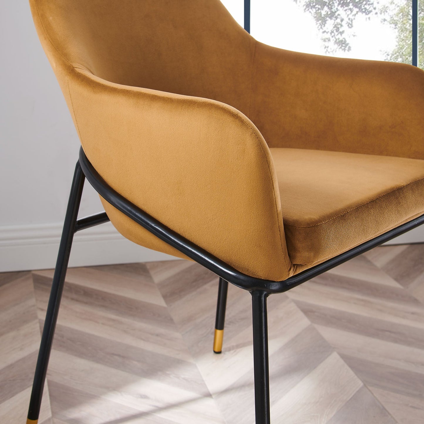 Modway Jovi Performance Velvet Dining Armchair | Dining Chairs | Modishstore-8