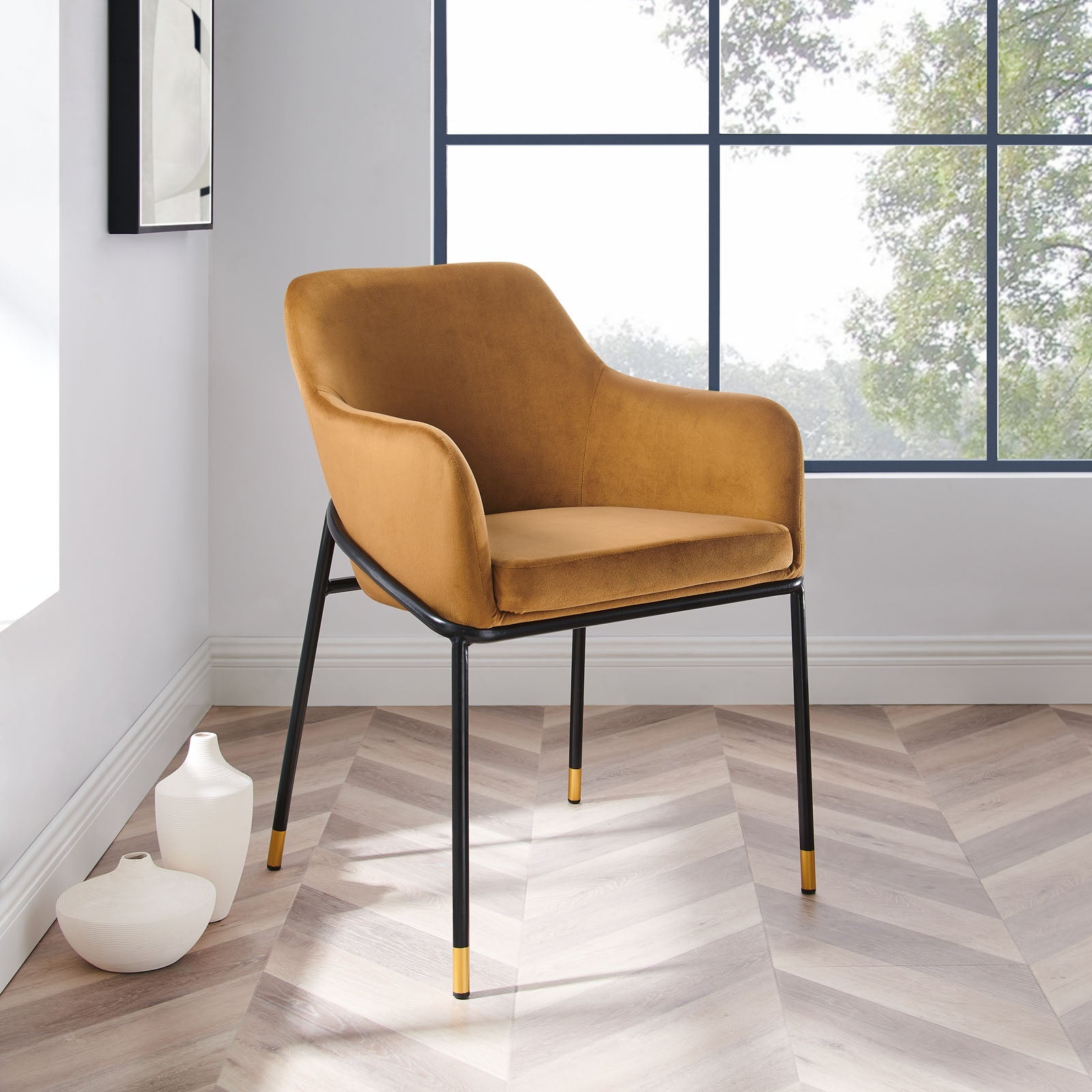 Modway Jovi Performance Velvet Dining Armchair | Dining Chairs | Modishstore-7