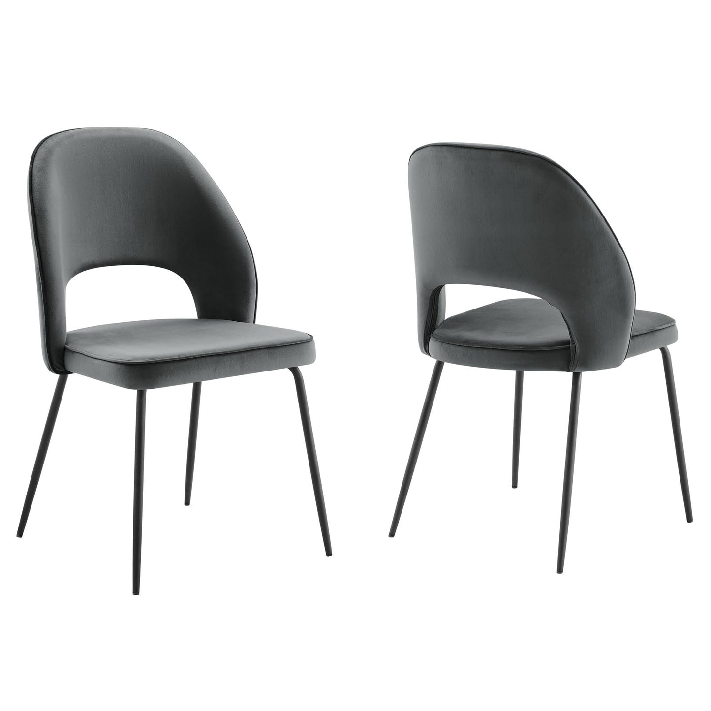 Modway Nico Performance Velvet Dining Chair Set of 2 | Dining Chairs | Modishstore-11