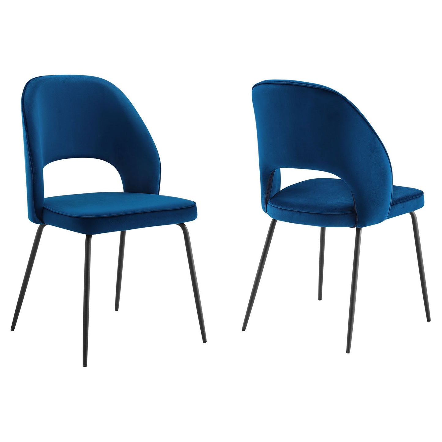 Modway Nico Performance Velvet Dining Chair Set of 2 | Dining Chairs | Modishstore-19