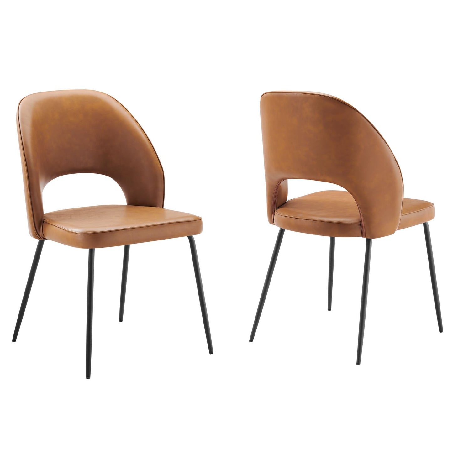 Modway Nico Vegan Leather Dining Chair Set of 2 | Dining Chairs | Modishstore-3