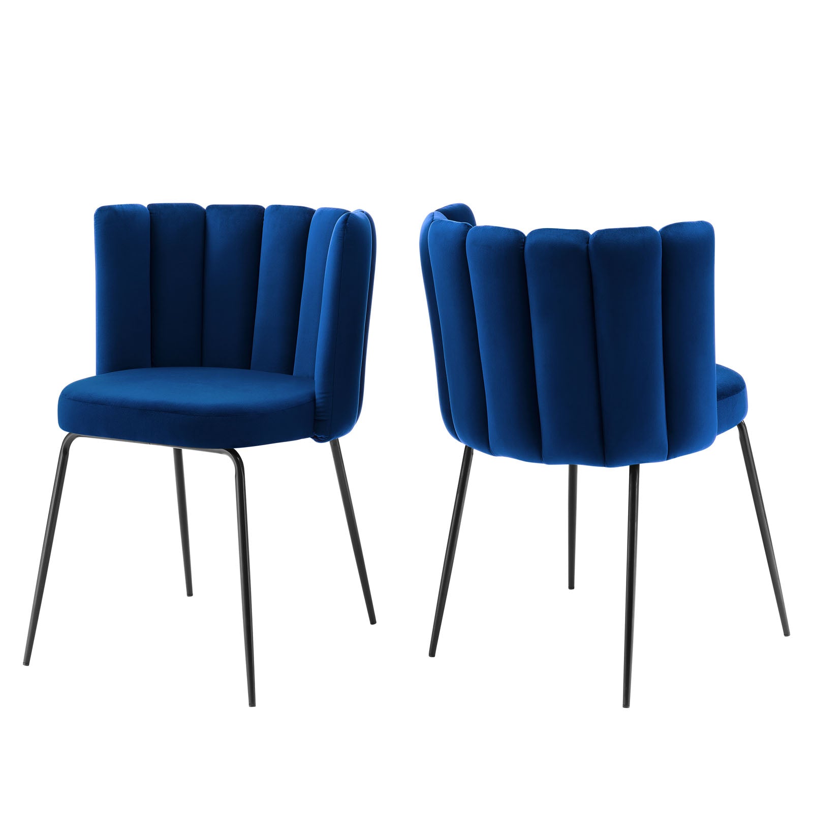 Modway Virtue Performance Velvet Dining Chair Set of 2 | Dining Chairs | Modishstore-18