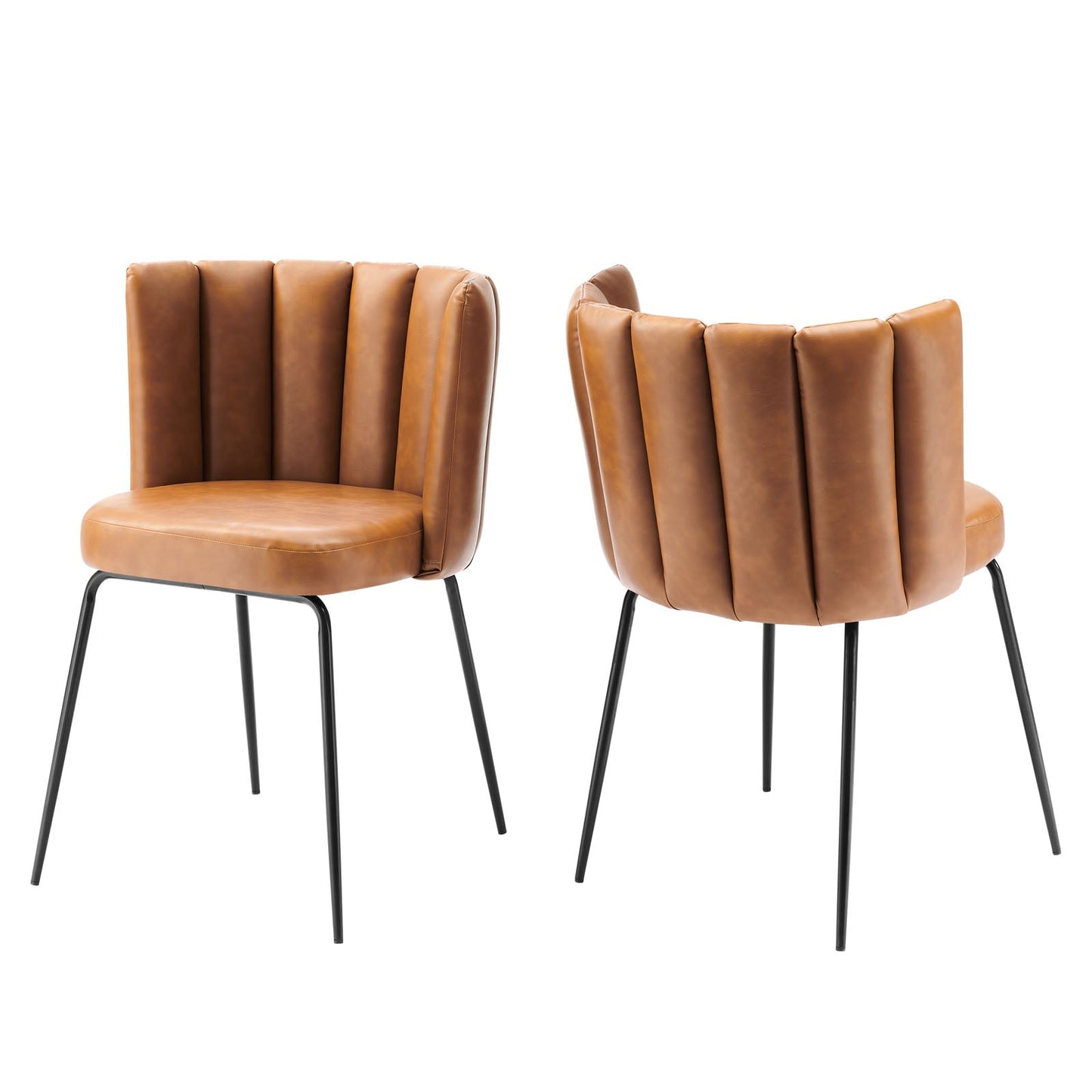 Modway Virtue Vegan Leather Dining Chair Set of 2 | Dining Chairs | Modishstore-6