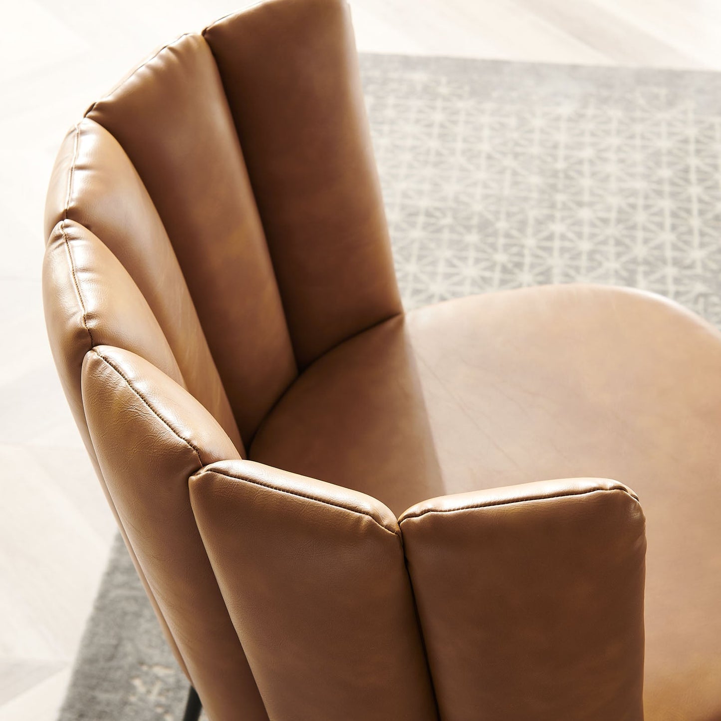 Modway Virtue Vegan Leather Dining Chair Set of 2 | Dining Chairs | Modishstore-7