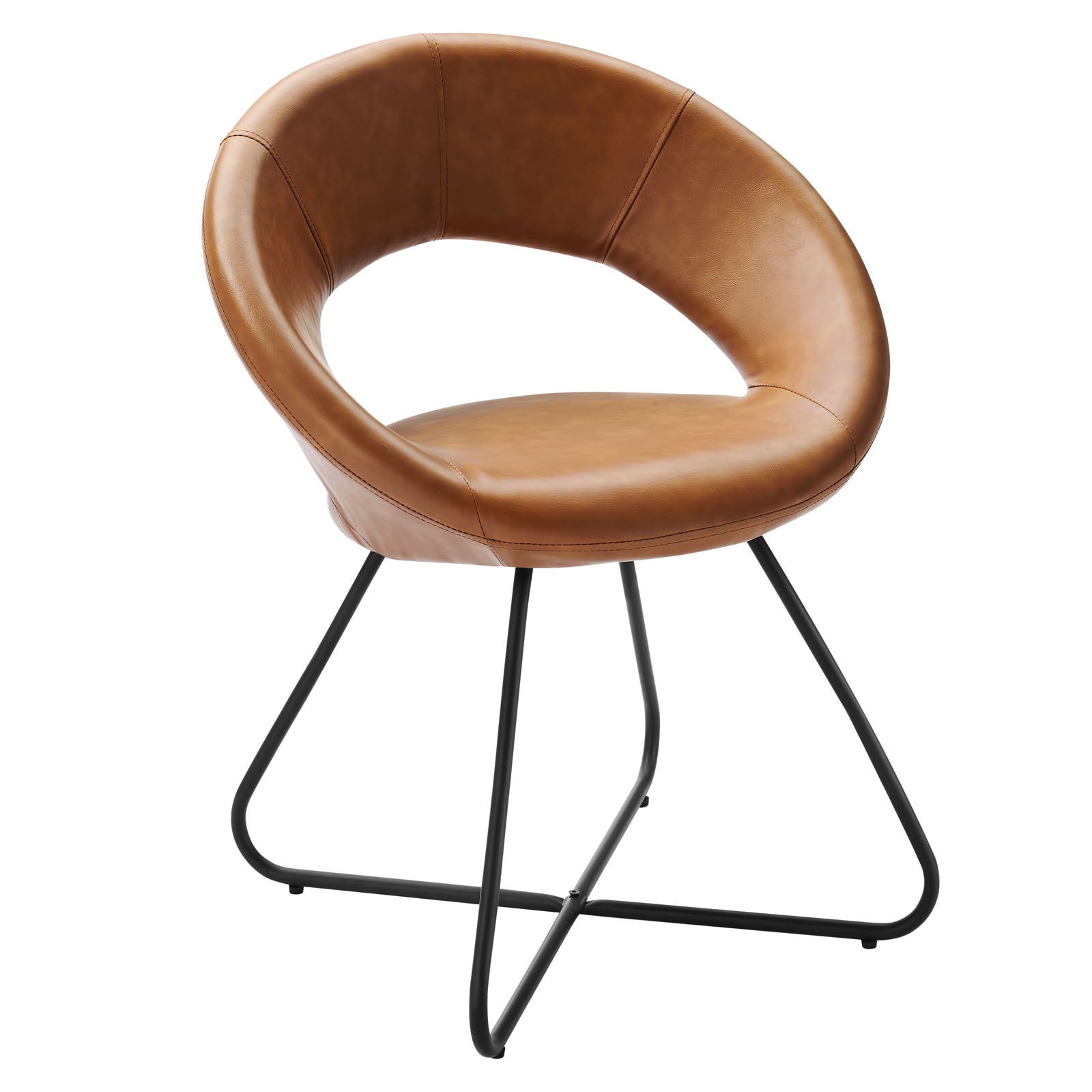 Modway Nouvelle Vegan Leather Dining Chair Set of 2 | Dining Chairs | Modishstore-6
