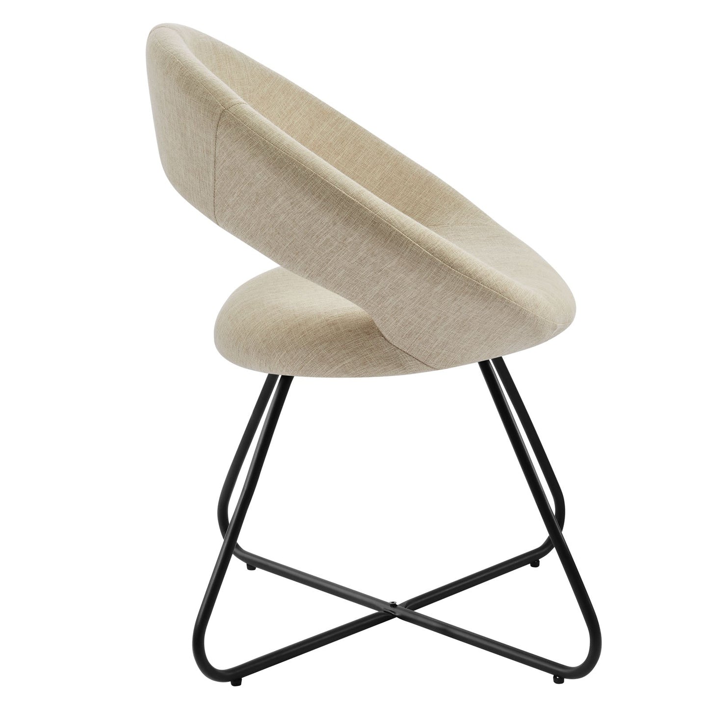 Modway Nouvelle Upholstered Fabric Dining Chair Set of 2 | Dining Chairs | Modishstore-4