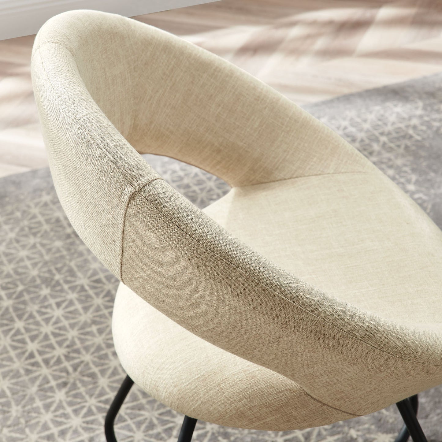 Modway Nouvelle Upholstered Fabric Dining Chair Set of 2 | Dining Chairs | Modishstore-7
