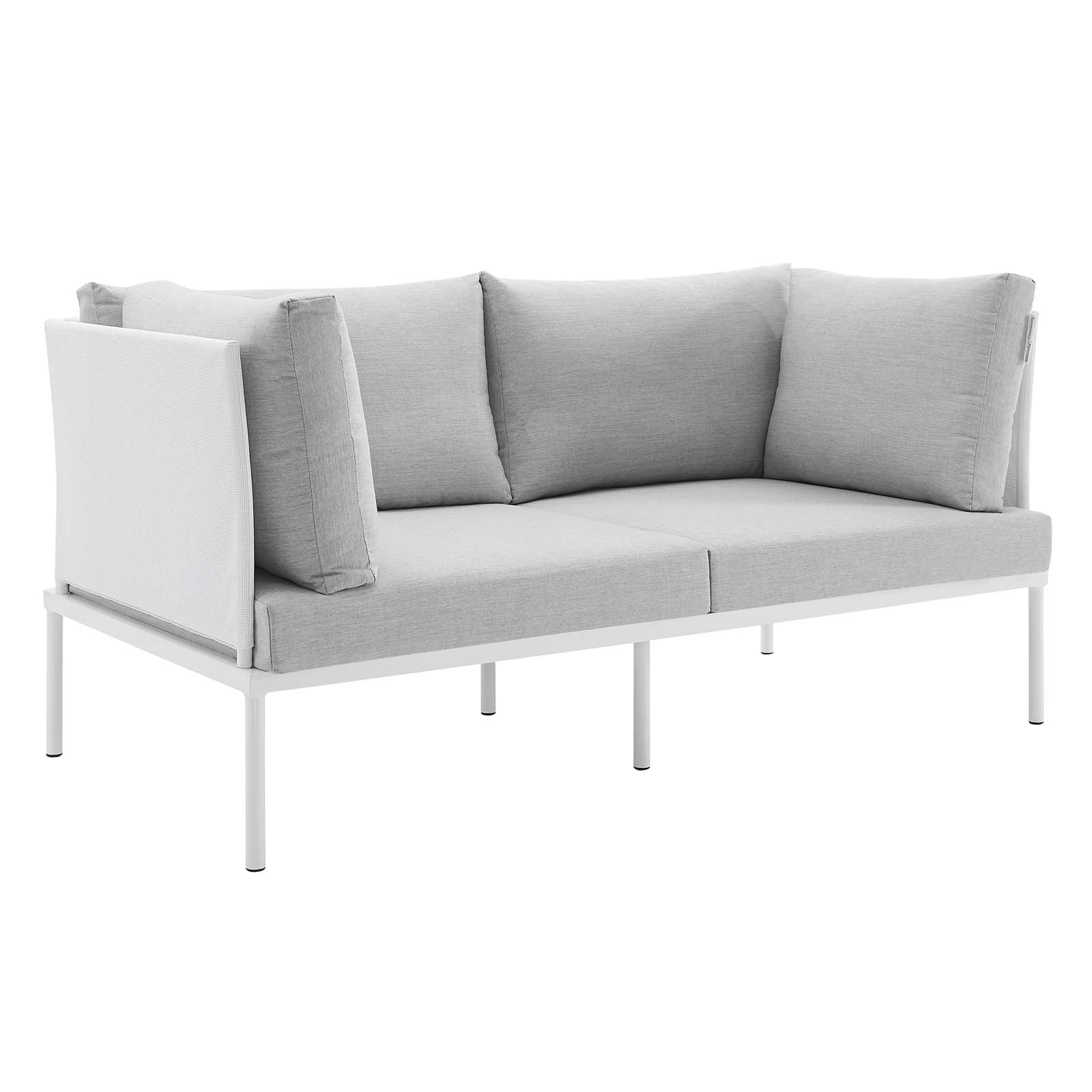 Modway Harmony 4-Piece  Sunbrella® Outdoor Patio Aluminum Seating Set | Outdoor Sofas, Loveseats & Sectionals | 