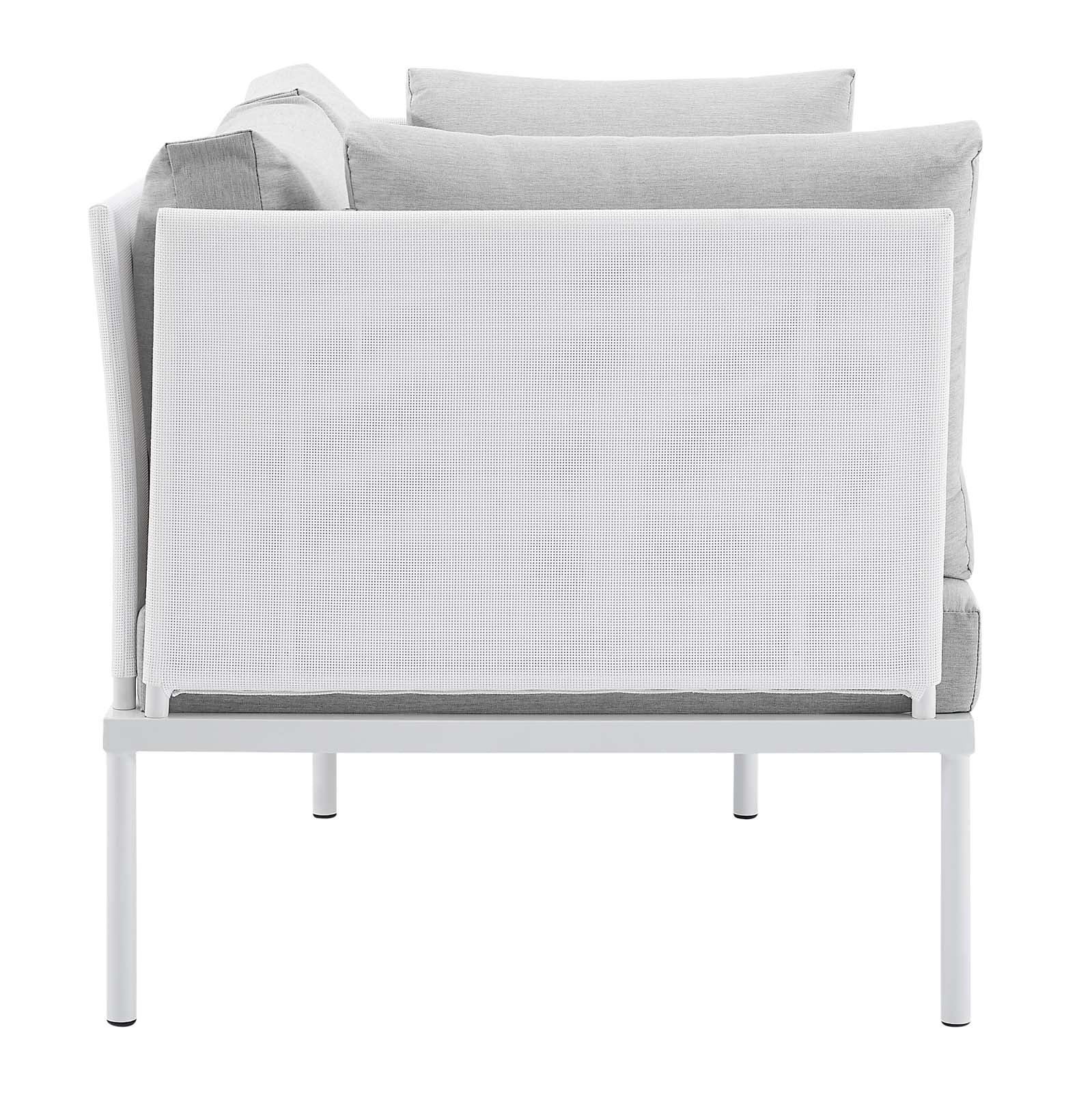 Modway Harmony 4-Piece  Sunbrella® Outdoor Patio Aluminum Seating Set | Outdoor Sofas, Loveseats & Sectionals | 