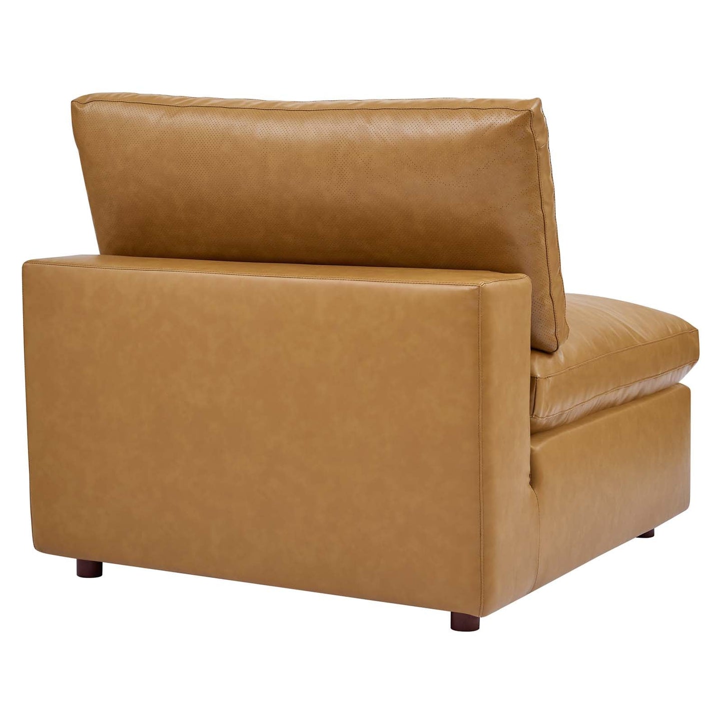 Modway Commix Down Filled Overstuffed Vegan Leather Armless Chair | Sofas | 