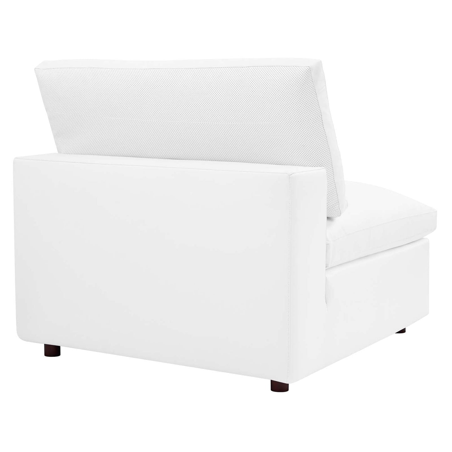 Modway Commix Down Filled Overstuffed Vegan Leather Armless Chair | Sofas | 