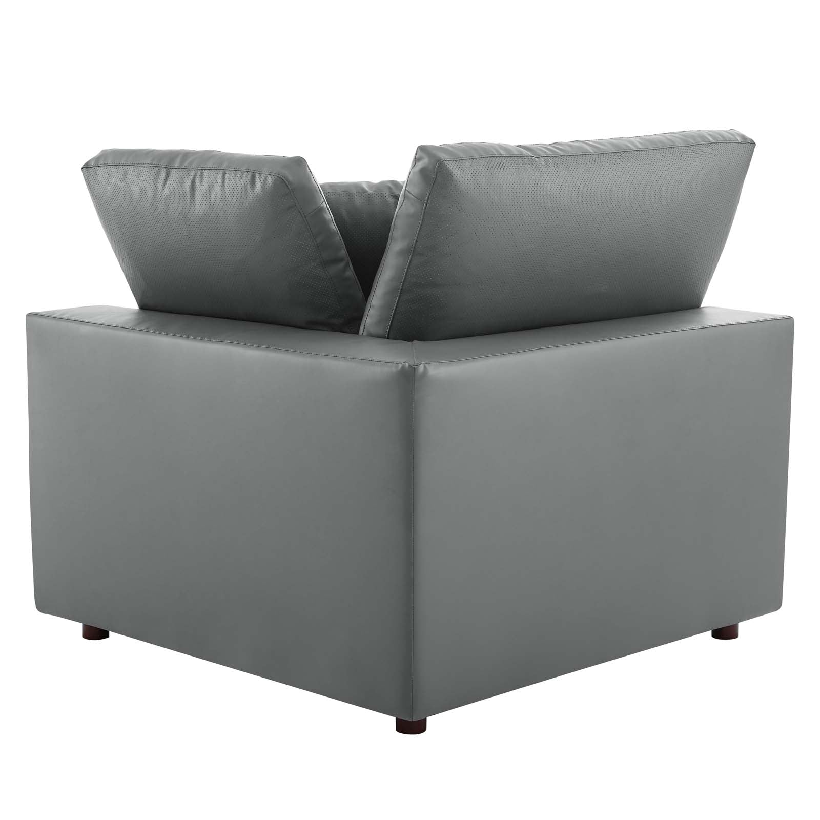 Modway Commix Down Filled Overstuffed Vegan Leather Corner Chair | Side Chairs | 