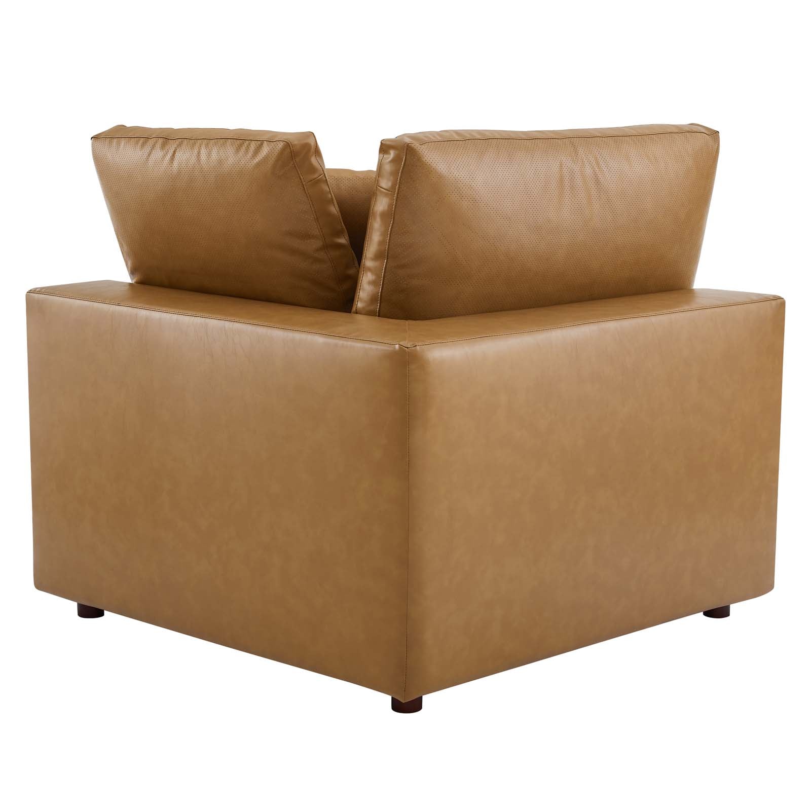 Modway Commix Down Filled Overstuffed Vegan Leather Corner Chair | Side Chairs | 