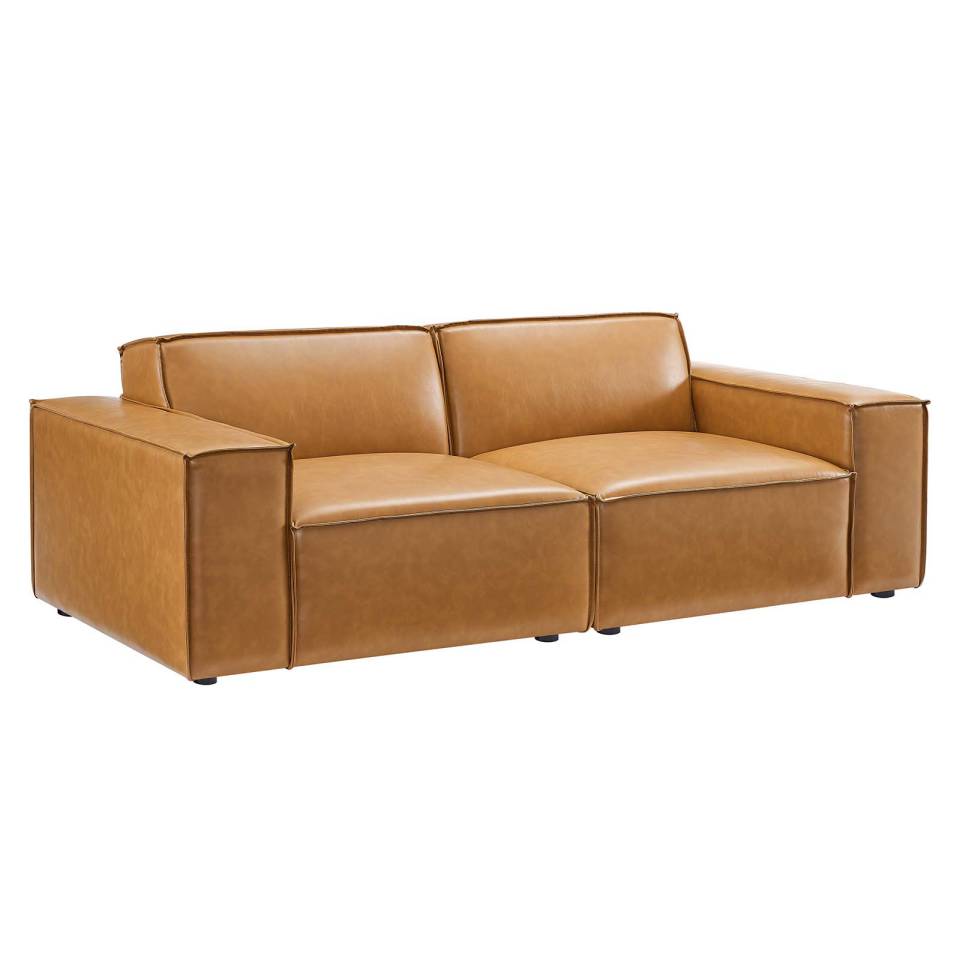 Modway Restore Vegan Leather Loveseat | Loveseats | Modishstore-7