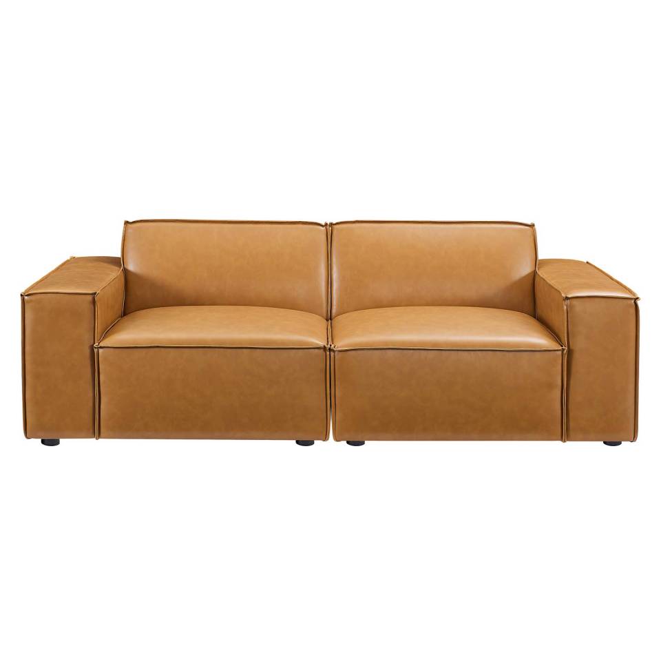 Modway Restore Vegan Leather Loveseat | Loveseats | Modishstore-8