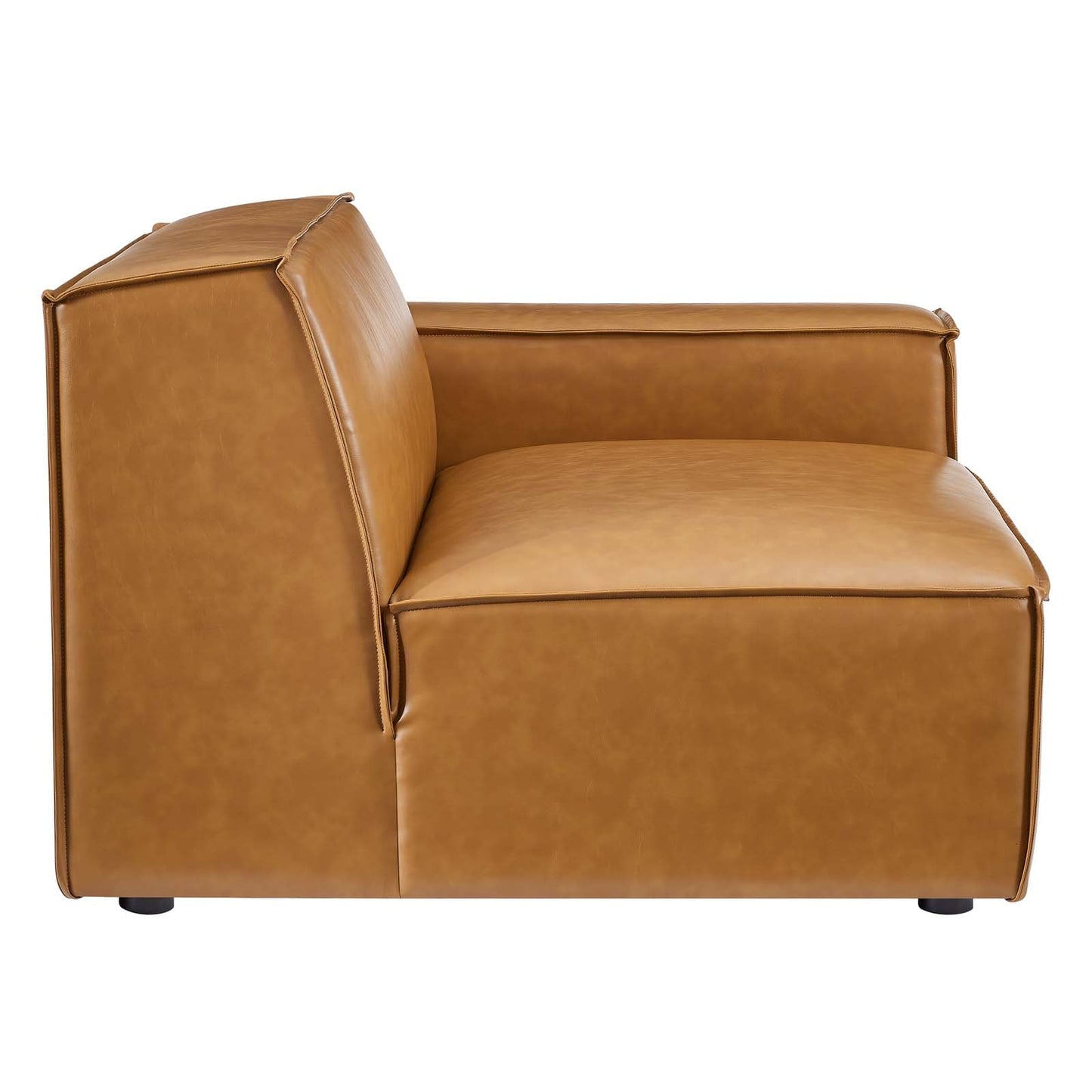 Modway Restore 5-Piece Vegan Leather Sectional Sofa EEI-4712-TAN | Sofas | Modishstore-8
